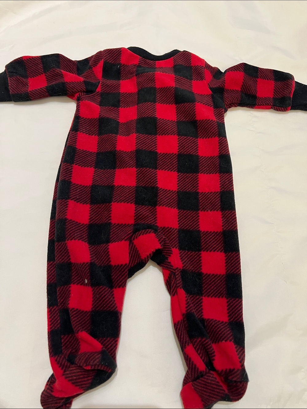 “Bundle 10/$13” Carters newborn Plaid Bear One-Piece Pajamas footed sleeper - Picture 6 of 6